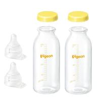 ピジョン 母乳実感 直付け 哺乳瓶200mlセット 透明（低負担・流量大）２セット | GR ONLINE STORE