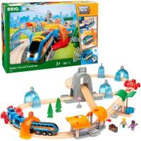 BRIO (ブリオ) スマートテックサウンド DXセット [全37ピース] 3歳~ (電動車両 電車 おもちゃ 木製 レール) 33972 | ジーエスショップ