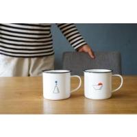 スリムホーローマグ おしゃれ ガラス質 かわいい コップ Ca Anpmag ガーデニング日和 通販 Yahoo ショッピング