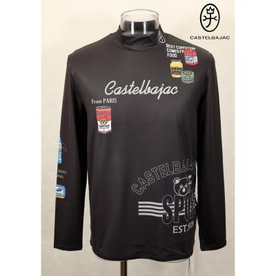 I258 新品未使用 XL カステルバジャック シャツ ブラック メンズ CASTELBAJAC メンズ半袖Tシャツ、カットソー｜トップス