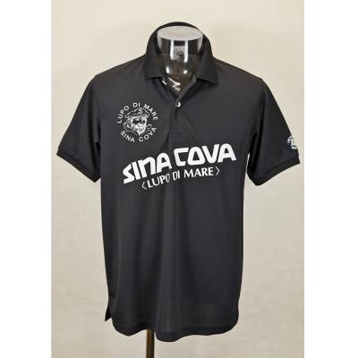 Sina Cova 黒 ポロシャツ 公式】シナコバ（SINA COVA）半袖ポロシャツ ユニセックス（男女