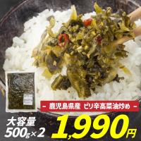 高菜 辛子高菜 高菜漬け 高菜油炒め 九州 ピリ辛高菜油炒め 500g×2袋 たかな 漬物 ご飯のお供