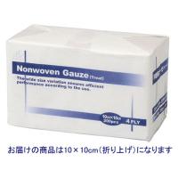 不織布ガーゼ（トリート）　4折　10ｘ10cm　1包（200枚入）　エフスリィー