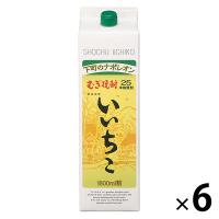 Ys949   いいちこ麦25度1.8Lパック  1ケ一ス( 6本入 ) LOHACO - いいちこ 25度 1.8L パック 1箱（6本） 三和酒類 麦焼酎