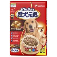 愛犬元気 ビーフ・緑黄色野菜・小魚入り 6kg 1袋 ユニ・チャーム ドッグフード 犬 ドライ