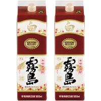 白霧島 25度 1.8L パック 2本 芋焼酎　霧島酒造