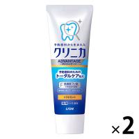 歯磨き粉 フッ素 クリニカアドバンテージ ハミガキ ソフトミント 130g 1セット（2本） ライオン 虫歯予防