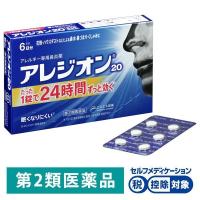 アレジオン20 6錠 エスエス製薬★控除★花粉 花粉症 アレルギー専用鼻炎薬 くしゃみ 鼻水 鼻づまり【第2類医薬品】