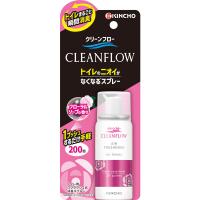 クリーンフロー  トイレのニオイがなくなるスプレー 芳香剤 200回分  フローラルソープ 45ml KINCHO キンチョー