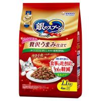 銀のスプーン 贅沢うまみ仕立て 食事の吐き戻し軽減  まぐろ・かつお・煮干し・ささみ・緑黄色野菜味 国産 1.1kg（小分けパック4袋入）1袋