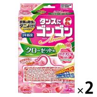 ゴンゴンアロマ クローゼット用 吊り下げ 1年防虫 衣類用 防虫剤 ダニよけ リッチフローラルの香り 1セット（3個入×2箱） 大日本除虫菊