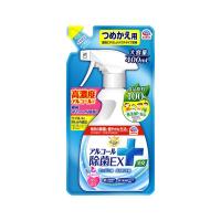 除菌スプレー つめかえ用 ウイルス らくハピ アルコール除菌 EX 詰め替え 400mL 1個 アルコール除菌剤 アース製薬