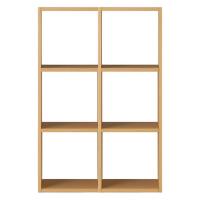 LOHACO - 無印良品 スタッキングシェルフセット 3段×2列 オーク LOHACO - 無印良品 スタッキングシェルフセット 3段×2列 オーク