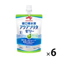 味の素 経口補水液 アクアソリタ ゼリー りんご風味 1セット（6個）【 熱中症対策 経口補水 栄養ゼリー スポーツドリンク 】
