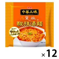 袋麺 明星食品 中華三昧 榮林 酸辣湯麺（すーらーたんめん） 103g 1セット（12個）