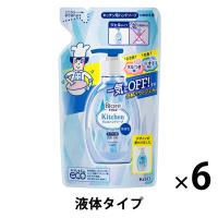 ビオレu　キッチンハンドジェルソープ　無香料　詰め替え　200ｍｌ　1セット（6個）　花王【液体タイプ】
