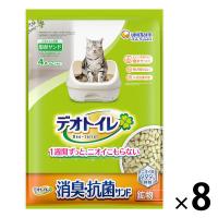 LOHACO - （セール）猫砂 デオトイレ 消臭・抗菌サンド 4L 8袋 ユニ