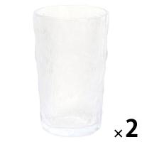 デコボコグラス(L) クリア 1セット（1個×2） LAKOLE/ラコレ