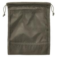 無印良品 ポリエステルメッシュ巾着 ダブルタイプ カーキ Ｓ 約２０×２５×１０ｃｍ 良品計画