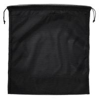無印良品 ポリエステルメッシュ巾着 ダブルタイプ 黒 Ｌ 約３４×３７×１４ｃｍ 良品計画