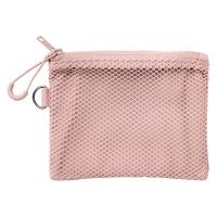 無印良品 ポリエステルダブルファスナーケース ピンク Ｓ 約１０×１３．５ｃｍ 良品計画