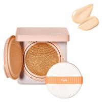 Fujiko（フジコ） デュアルクッション 01 ナチュラルカラー SPF50+ PA++++ 12g (パフ付) かならぼ