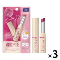 DHC 濃密うるみカラーリップナチュラルアロマ(カシスロゼ)×3本 スイートフラワー  色付き・色つき・保湿