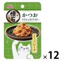 懐石レトルト かつお ささみとまぐろ入り 魚介旨みフレーク 40g 12袋 ペットライン キャットフード ウェット パウチ