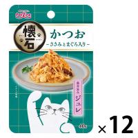 懐石レトルト かつお ささみとまぐろ入り 魚介旨みジュレ 40g 12袋 ペットライン キャットフード ウェット パウチ