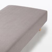 無印良品 綿フランネルボックスシーツ ＳＤ １２０×２００×１８‐２８ｃｍ用 ライトブラウン 良品計画