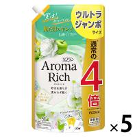 ソフラン アロマリッチ エリー 詰め替え ウルトラジャンボ 1520ｍL 1セット（1個×5） 柔軟剤 ライオン (旧品)