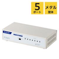 エレコム スイッチングハブ 5ポート ギガ LANハブ 磁石付 金属筐体 電源内蔵 EHC-G05MN4-HJW 1個