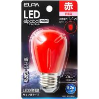 朝日電器 LED装飾用電球 サイン球形 E26 レッド LDS1R-G-G904 1個
