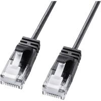 サンワサプライ カテゴリ6A極細LANケーブル(ブラック・3m) KB-SL6A-03BK 1個