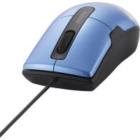バッファロー 有線BlueLEDマウス 静音/3ボタン Mサイズ BSMBU26SMBL 1個