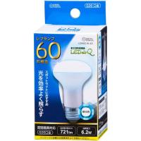 オーム電機 LED電球 レフランプ形 E26 50形相当 6W 昼光色 広角タイプ160° LDR6D-W A9 1個