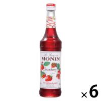 業務用 割り材 モナン ストロベリー シロップ 瓶 700ml 6本 MONIN 割材 ドリンクベース フレーバーシロップ