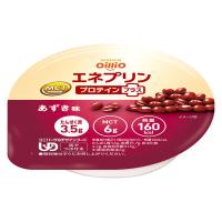 日清オイリオ MCTプリン エネプリンプロテインプラス 介護 介護食品 やわらか食  デザート おやつ 高齢者 あずき味  1個