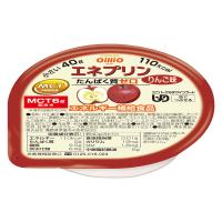 日清オイリオ MCTプリン エネプリン   介護 介護食品 やわらか食  デザート おやつ 高齢者   りんご味  1個