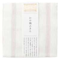 中川政七商店 かや織ふきん よろけ縞 薄墨