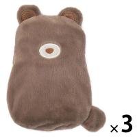 繰り返し使えるジェル湯たんぽ くま 1セット（1個×3） ライフオンプロダクツ