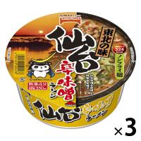 カップ麺 東北ご当地 仙台辛味噌ラーメン（ノンフライ麺） 1セット（3個） テーブルマーク 324kcal
