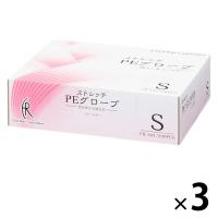ストレッチPE（ポリエチレン）グローブ クリアー S ファーストレイト 200枚入×3箱 使い捨てグローブ 手袋
