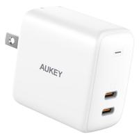 USB充電器 折りたたみ式 SwiftDuo40W PD対応 Type-C×2ポート ホワイト PA-R2S-WT AUKEY