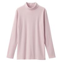 無印良品 レディース 婦人 あったか綿 厚手 タートルネック長袖Ｔシャツ 婦人Ｓ ライトピンク 良品計画