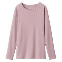 無印良品 レディース 婦人 あったか綿 ウールクルーネック長袖Ｔシャツ 婦人Ｓ スモーキーピンク 良品計画