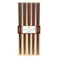 日本製木箸 23cm 茶 26534 1パック（5膳） 食洗機対応 カワイ