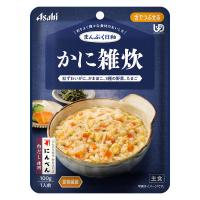 介護食 やわらか食 アサヒグループ食品 まんぷく日和 かに雑炊 3袋【舌でつぶせる】