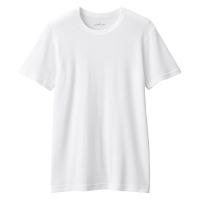 無印良品 メンズ　紳士 あったか綿 クルーネック半袖Ｔシャツ 紳士Ｓ 白 良品計画