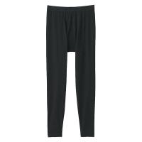 無印良品 メンズ　紳士 あったか綿 ロングタイツ 紳士Ｓ 黒 良品計画